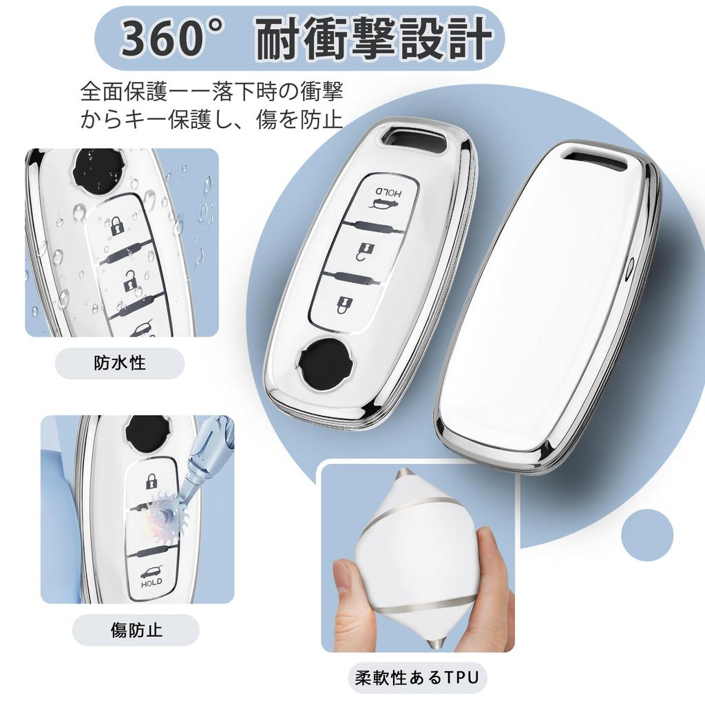 [Unhoke] New X-Trail Key Case, Compatible with Nissan, Sakura Aria, Key Cover, T33 Series,