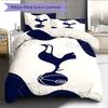 Tottenham Logo  Bedding Quilt Set Quilt Cover Pillowcase Home Decoration Birthday Gift (1 * Duvet Cover + 2 * Pillowcase, Without Core)