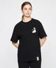 GRAVER [Unisex] Socks Drawing Smile Logo Short Sleeve T-Shirt_Black
