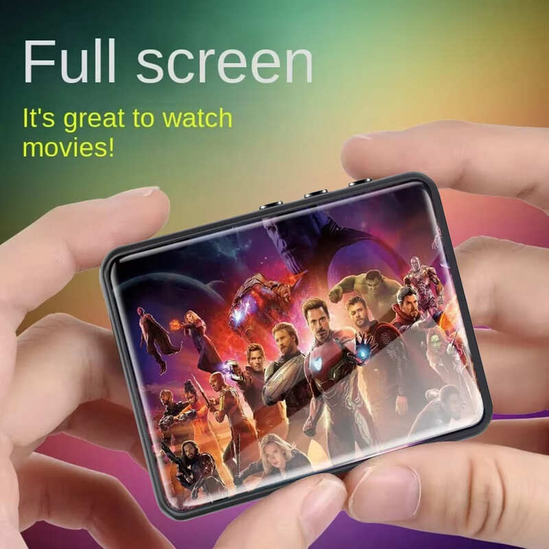 2.4-inch Full-screen Touchscreen MP3 Player, Mini Mp4 Player with Bluetooth, 4-128GB, Hi-fi, HD, Lossless Recording, FM Radio