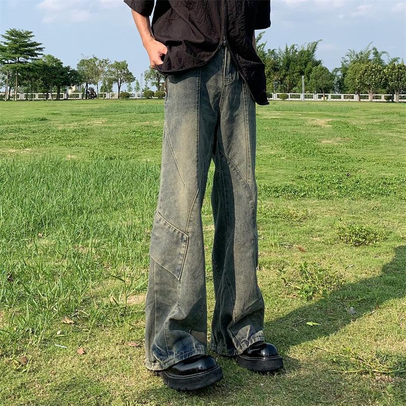 Джинсы JYL мужские камуфляжные трансграничные хип-хоп многокарманные уличные модные джинсовые S андроид зеленый