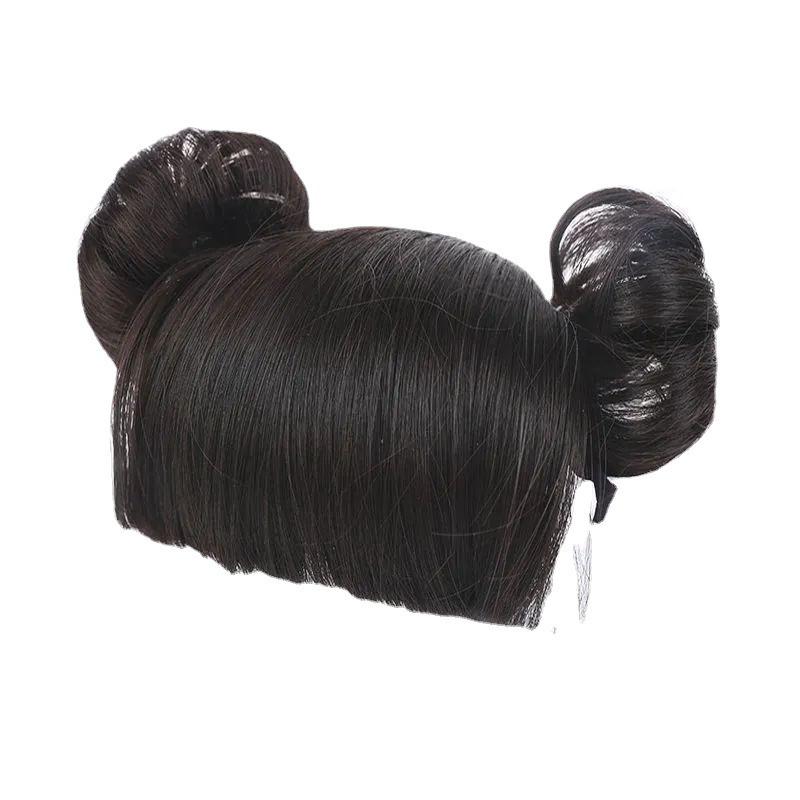 Hairband Wig for Baby Girls with Bangs and Hair Clip Accessories