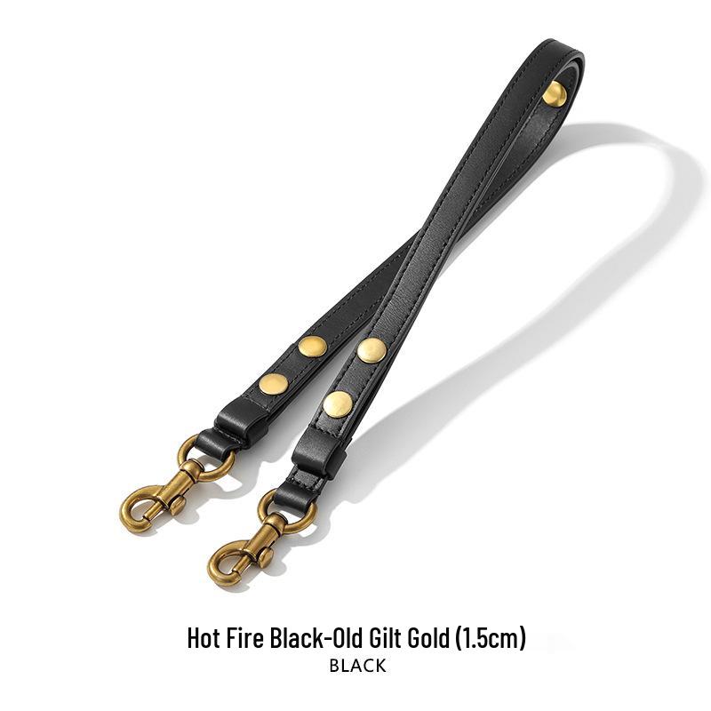 MHS-C-38 Adjustable Three-Speed Brown Women's Underarm Bag with Rivet Shoulder Strap, 26 Wash Bag Transformation.