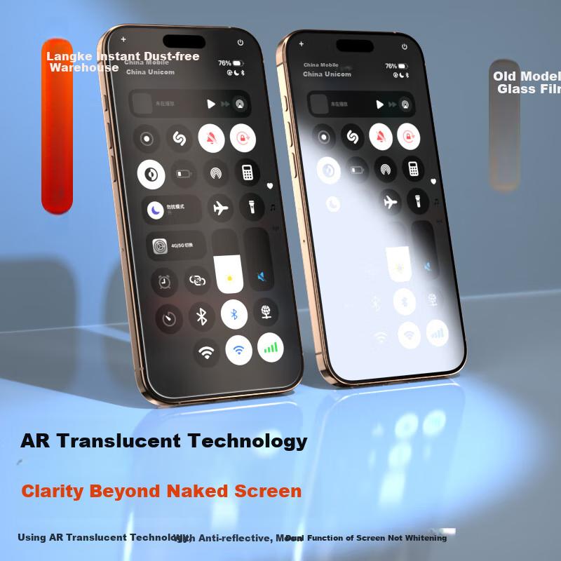 2 Pieces Tempered Glass Screen Protector for IPhone 16 Pro, Full Coverage HD Ultra-Thin Glass Shatterproof Dustproof Front Screen Protector