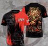 Popular Rock Band Slayer T-shirts 3D Print Men Women Casual Short Sleeve Round Neck T Shirt Oversized Tees Tops Unisex Clothing