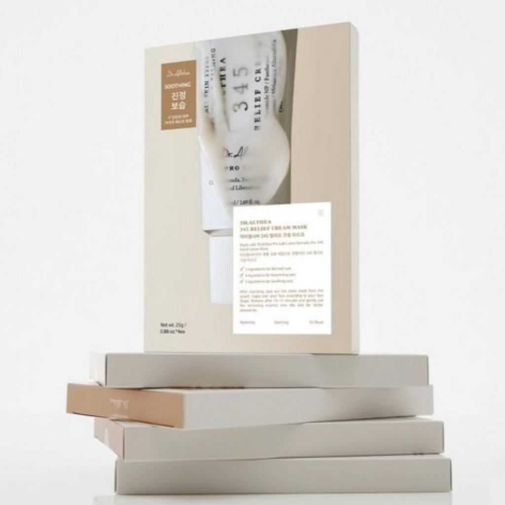 Dr. Althea 345 Relief Cream Mask Hydration Nourishing 28g*4ea