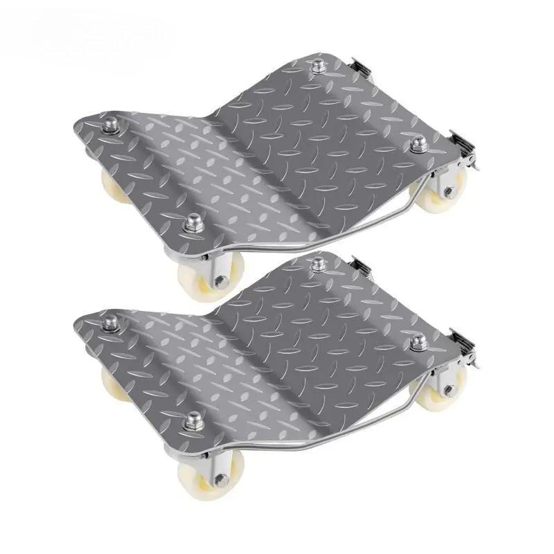 

2 шт. тележки для колес автомобиля, грузоподъемность 1100 фунтов, помощник по парковке, скейтборд для перемещения шин автомобиля