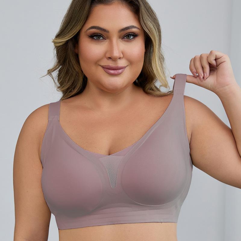Sujetador Camiseta Moldeador Sin Costuras Inalámbrico Fino Talla Grande para Mujer Cobertura Lateral del Busto Espalda Descubierta Ropa Interior Cómoda