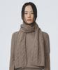 Eleuheuseu 100% Cashmere Cable Long Scarf (Select 1)