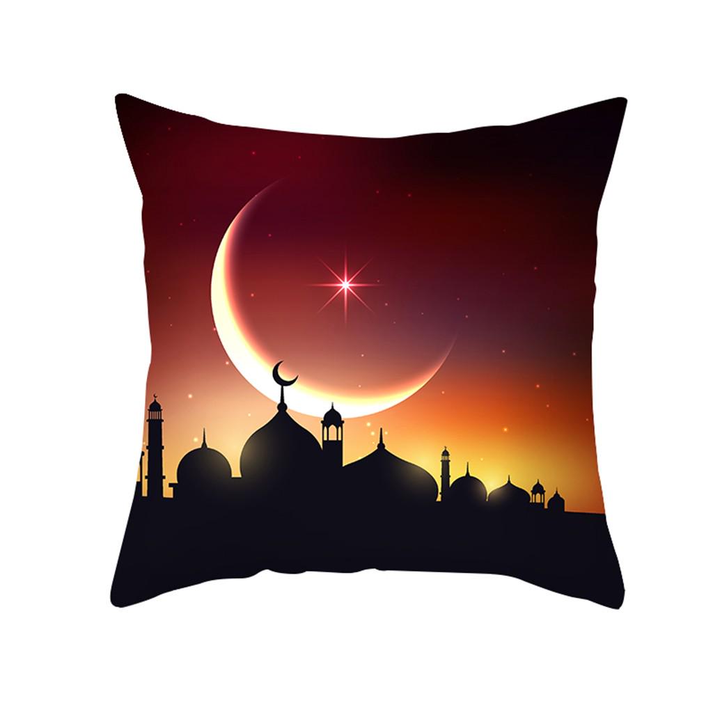 Eid Mubarak Ramadan Sofa Throw Cushion Cover Throw Cover Islam Decoration