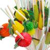 50Pcs Fruit Disposable Drinking Straw Wedding Birthday Party Decoration Favors