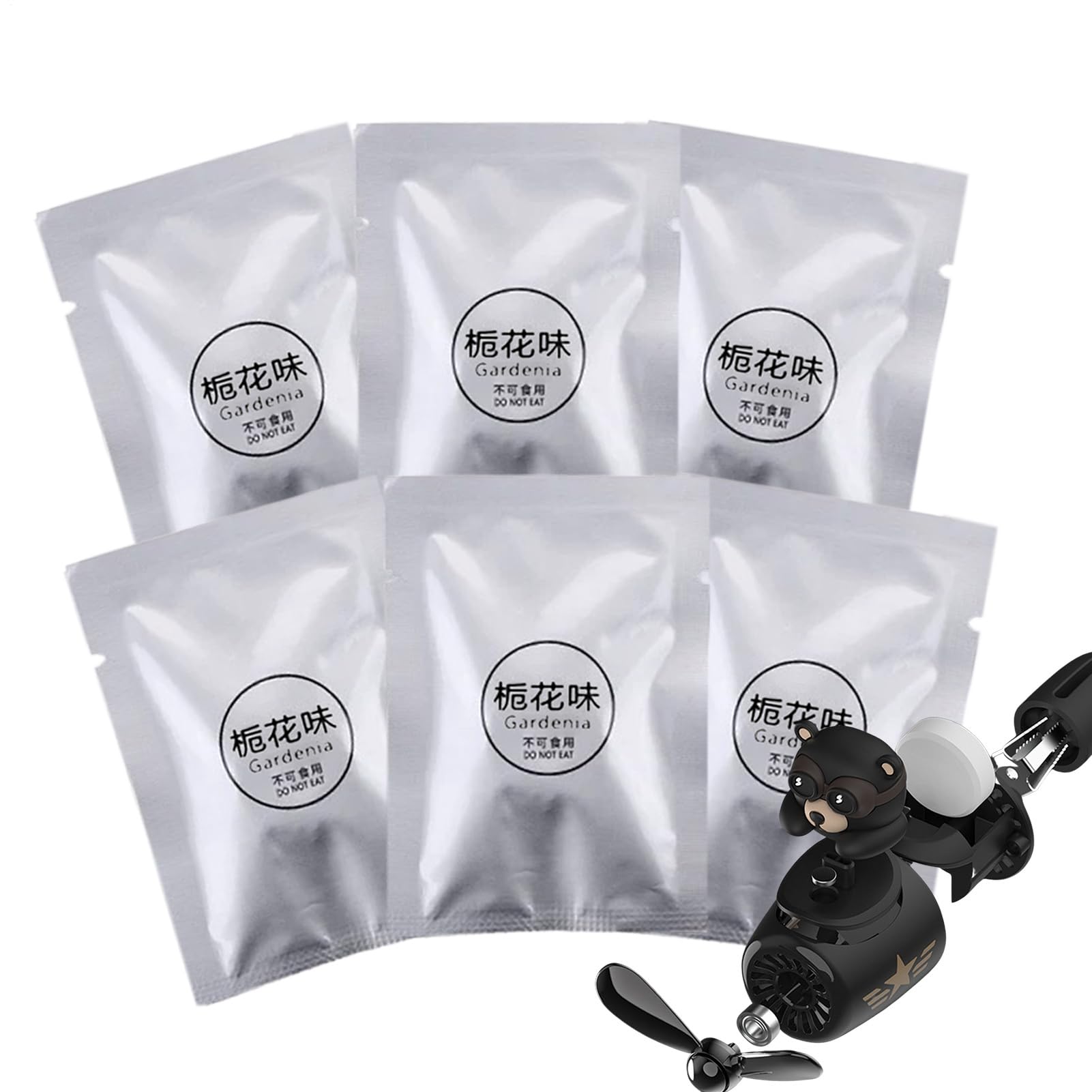 

Car Refill Set, Multifunctional Tablets, 5 Scents, No Coloring, No Preservatives, Hypoallergenic Gardenia