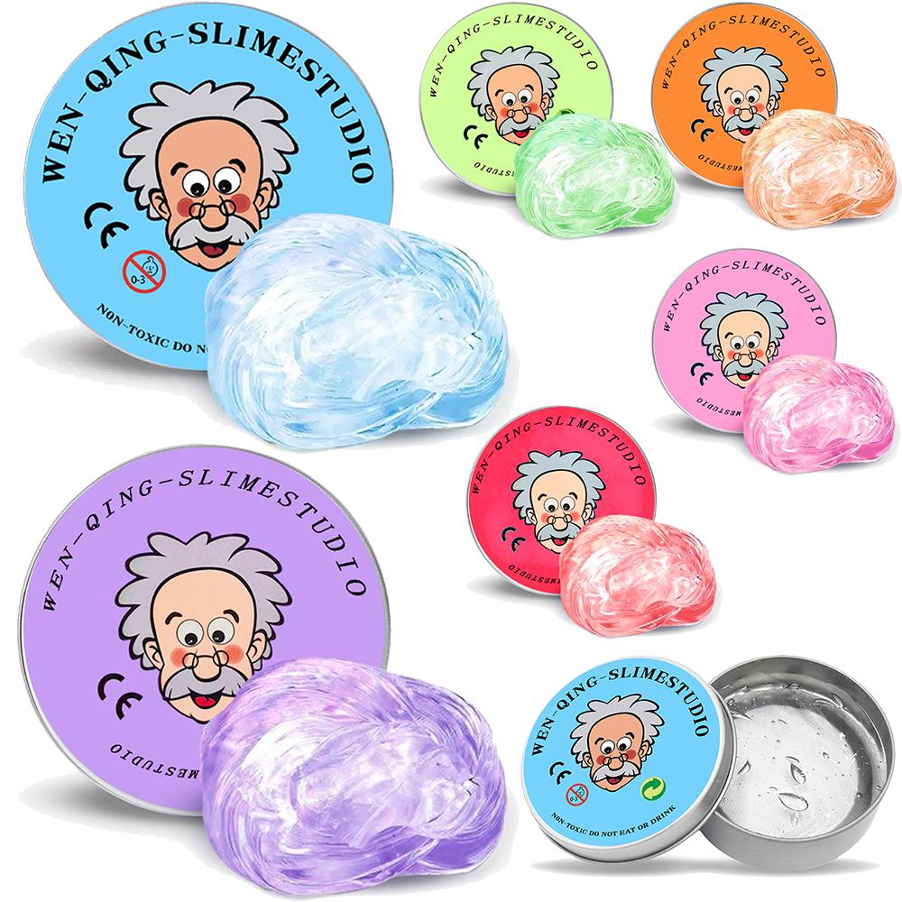 Clear Liquid Glass Slime Putty, Transparent Bouncing Slime, Non-Sticky Stress Relief Toy For Students Adults Diy Handmade Gift