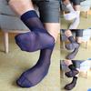 Herren Socken Elastisch Abend Formal Leicht Durchsichtig