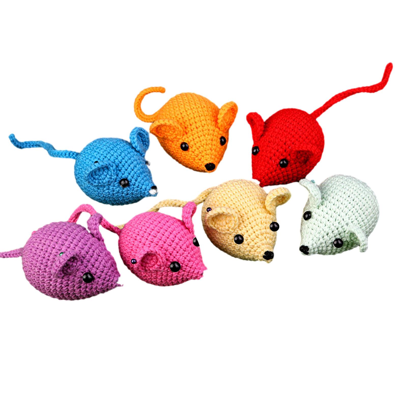 

Незаконченные наборы для вязания крючком Сделай сам Сумка из тканого материала для вязания крючком Куклы ручной работы из трикотажной пряжи Мышь-друг для начинающих