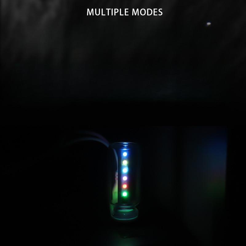 1Pc USB Colorful Ambient Light LED Touch Switch, Colorful Color Grading Flash USB Night Light USB Light