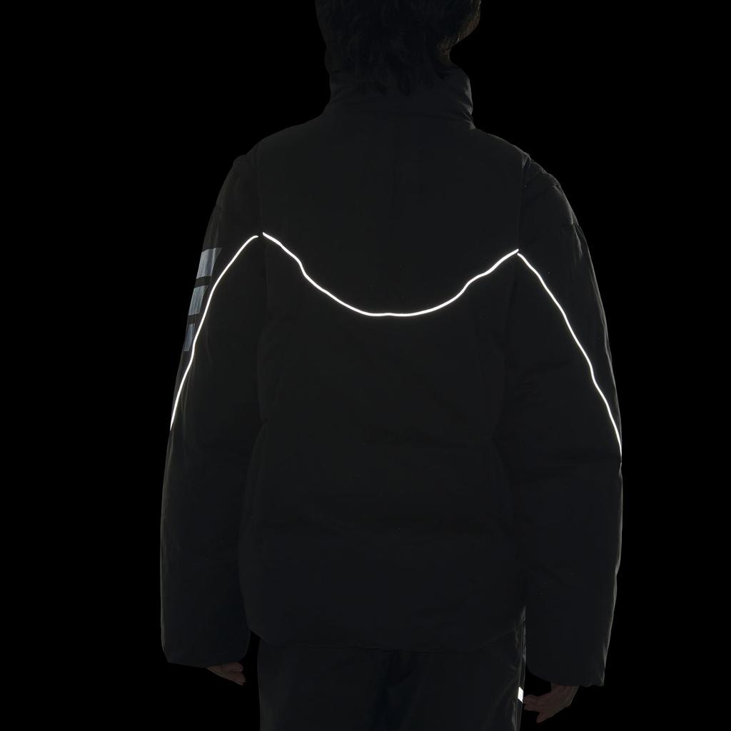 Adidas FW24 FUSTL Series P DJK Mid Removable Warm Sports Casual Down Jacket Men Jacket Carbon-Black JM6173