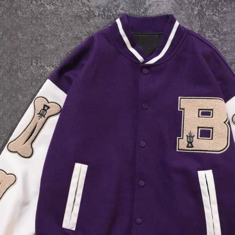 Bombacı Ceketler Kadın Ceket erkek Çift Beyzbol Ceket Sonbahar Unisex Erkek Arkadaşı Tarzı Varsity Hiphop Streetwe...