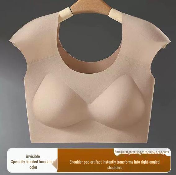 Women's Seamless Shoulder Pads & Chest Binder - Invisible Vest Bra for a Sleek Look
