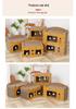 Durable Cat Tree with Scratching Post, Integrated Bed, and 11 Toys