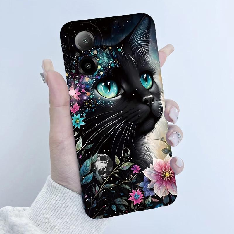 For Realme C67 4G RMX3890 Phone Case Butterfly Flower Girl New Design Soft Silicone TPU Back Housing for Oppo RealmeC67 Covers