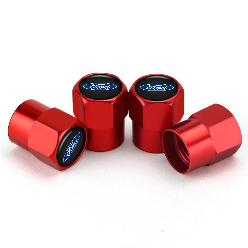 For Honda cco4pcs Metal Car Wheel Tire Valve Caps Stem Case Covers For Ford Focus mk2 mk3 Fiesta mk7 Ranger Mondeo mk4 Mustang Sticker