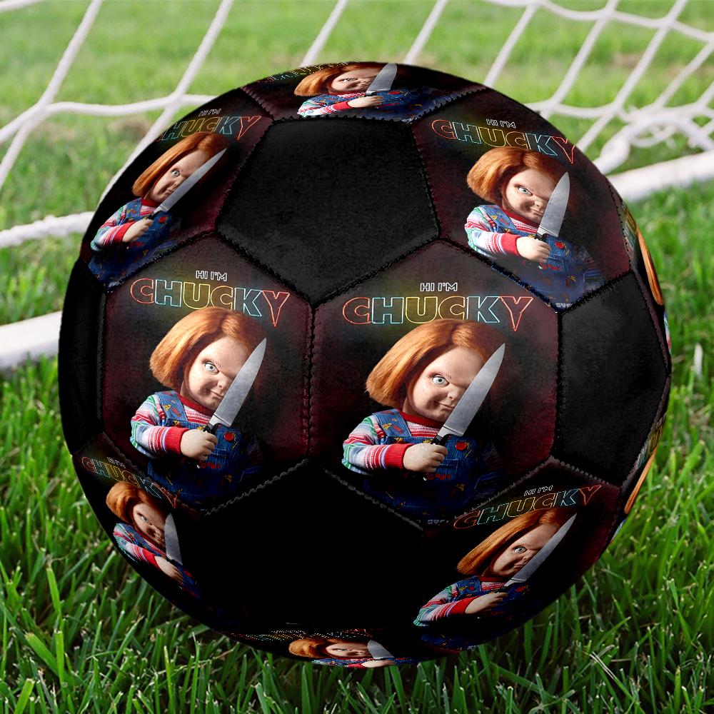 Chucky Theme Size 5 Soccer Ball, Suitable for Both Indoor and Outdoor Matches, a Gift Suitable for Everyone.