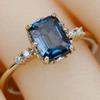 Inele Mary stil coreean multi-pavé zirconiu cristal - inele de deget florale dulci eleganță franceză