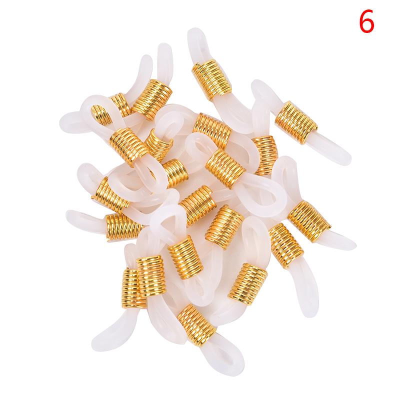 20Pcs Brillen/Brille Kette Riemen Halter Gummi Schleife Ende Erkenntnisse Diy