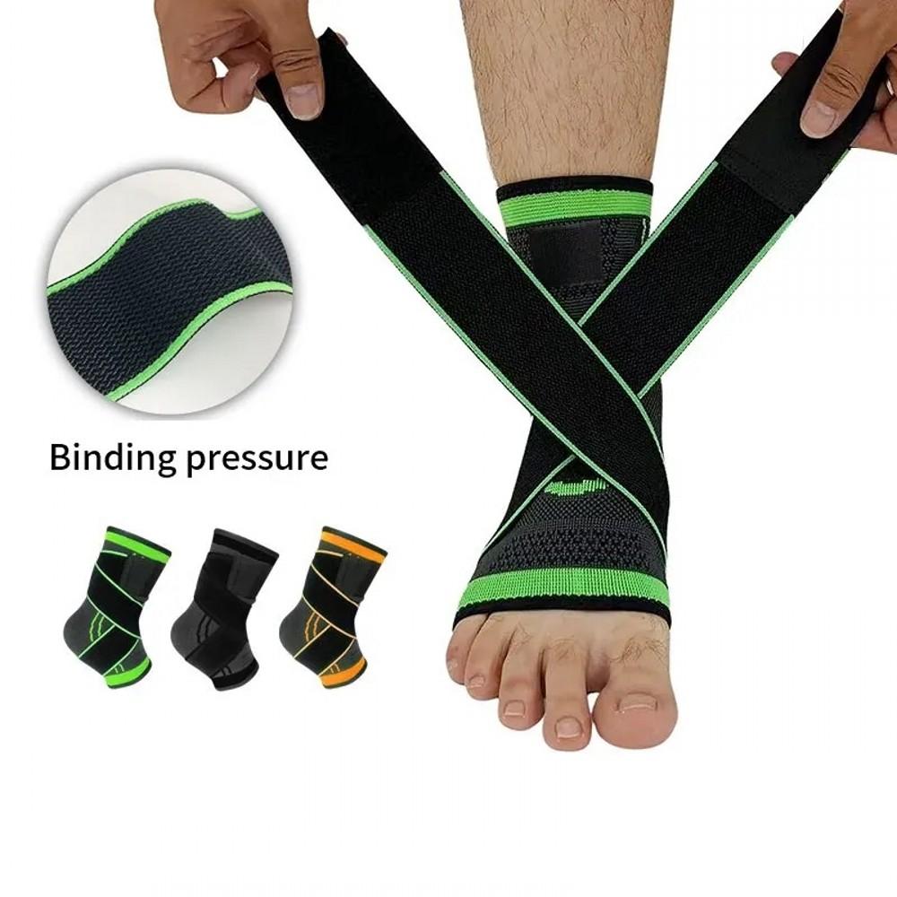 Nylon Adjustable Sports Ankle Support Compression Ankle Brace Protector Elastic Warm Breathable Ankle Fixed Ankle Protector