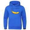 Fashion Women Hoodies Dolce Banana Printing Fleece Sweatshirt Loose Pullover Tops Warm Casual Pocket Sportswear Autumn