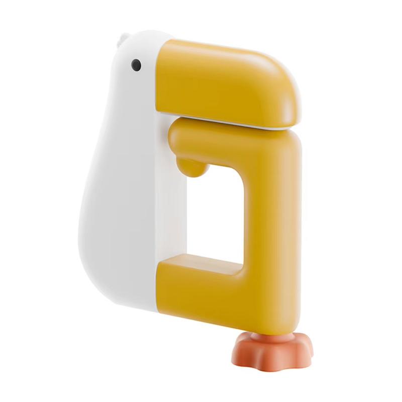 Non Slip Folding Table Hook Duck Schoolbag Hook No Drill Hanger Portable Duck Shaped Detachable for Desk Locker Door Backpack