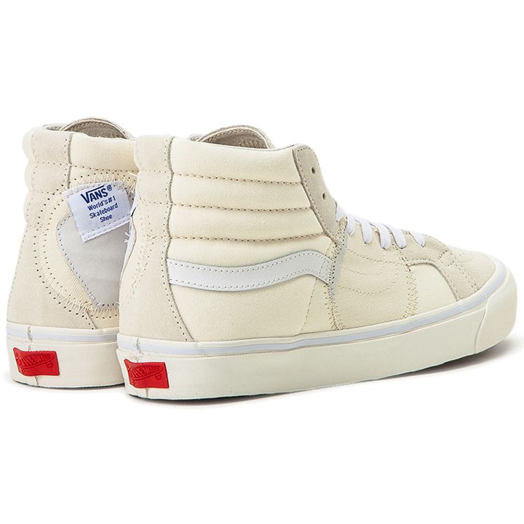 Vans Sk8 Bricolage Canvas High-Top Skate Shoes Unisex Sneakers Off-White VN0A45K3VSM1