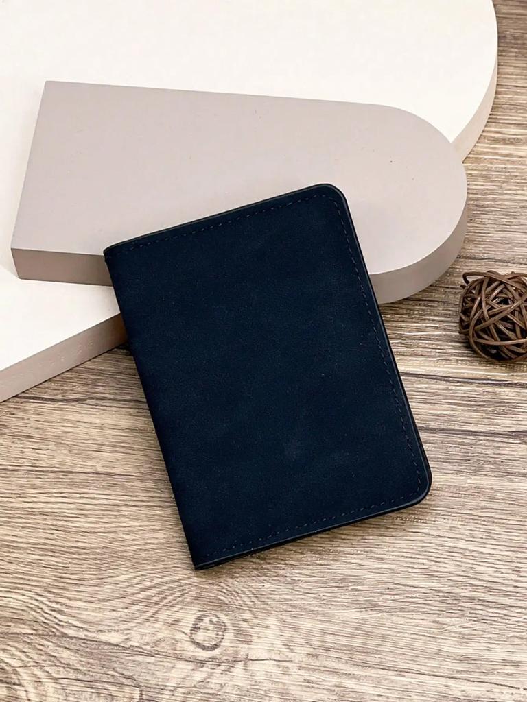 Men's Slim Black Card Holder Wallet - Stylish and Minimalist Business Card Case for College Students -  Credit Card Holder