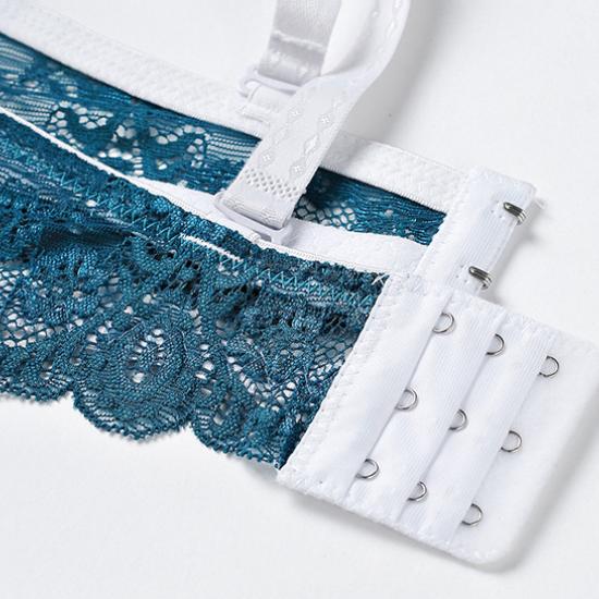 European and American Style Women Lingerie Set Sexy Lace Underwear Set Adjustable Gathered Push Up Bra and Panty Set
