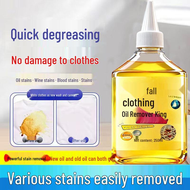 Desengordurante King Clothing: Removedor Potente de Óleo e Manchas Difíceis, Persistentes e Amareladas.