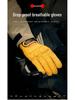 Dennis Vintage Cowhide Motorcycle Gloves - Breathable, Anti-Fall, Touchscreen, Four-Season Biker Riding Gear