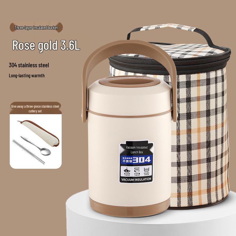 Durable Vacuum Insulated 304 Stainless Steel Lunch Box with Lid
