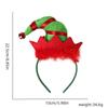 Elf Hat Christmas Headband - Festive Headwear for Kids & Adults, Party Supplies with Santa Claus Leg Design