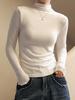 Women's High-End Modal Turtleneck Long Sleeve Slim Fit Top for Autumn/Winter