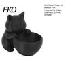 Artistic Plant Pot 3D Printed Cat Ornament, Shape Pot, Office Desk Stable Ceramic Holder, Matte Frosted Surface Container for Home Decor Bay Window