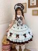 Jundakara Tiered JSK Jumper Skirt with Back and A dreamy and cute dress perfect for cosplay or bridal Available in green and Women's Ribbon, Ruffles,