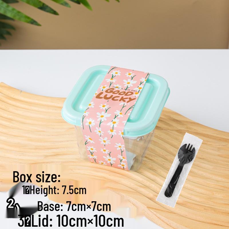 Square Mousse Soy Milk Cake Box: Wooden Cup Packaging for Tiramisu and Dessert Baking