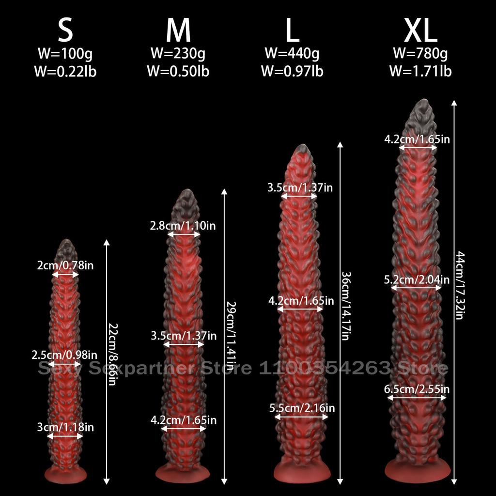 New Alien Tentacle Anal Plug Long Thick Dildo Spiral Silicone Large Butt Plug Suction Cup Anal Toy G Spot Clitoris Stimulator Dilator Adult Toy Unisex