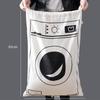 Large Cotton and Linen Laundry Bag Clothes Toys Storage Bag Printing Fabric Drawstring Duffle Bag Dirty Clothes Organizer Bags
