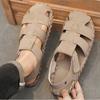 Baotou Sandals, Summer Handmade Flat Bottomed Sandals, Men's Casual Breathable Beach Shoes