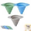 Leak-Proof Silicone Funnel Foldable Wide Mouth Funnel New Portable Funnel  Kitchen