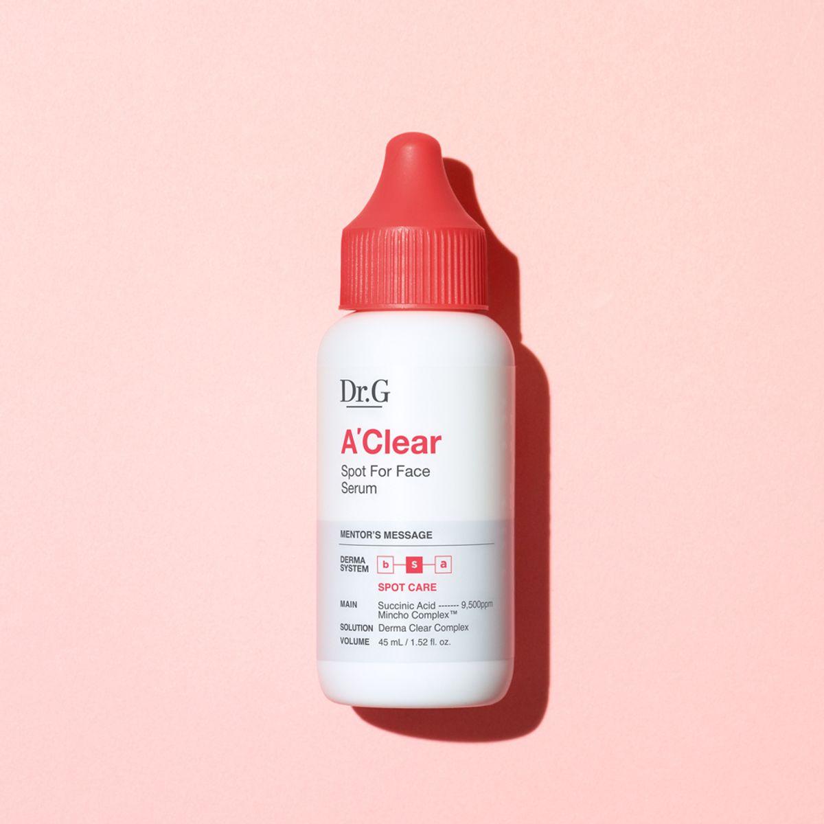 

Dr.G A-Clear Spot For Face Serum 45ml — Acne Mark Fading & Sebum Control Serum for Clear Skin