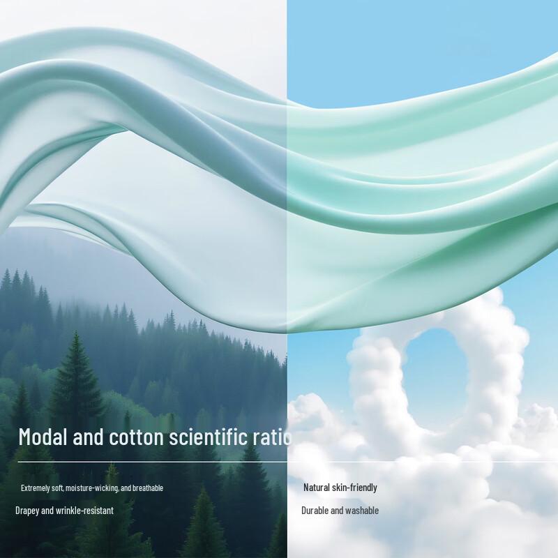 MIIOW Herren 80S Modal Antibakterielle Boxershorts 4er-Pack