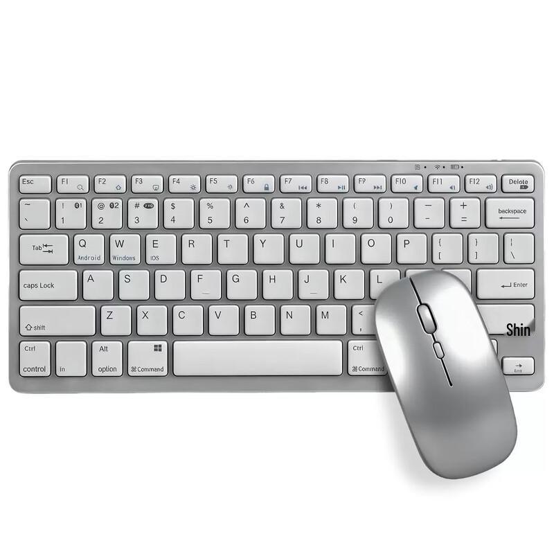 OLOEY Portable Wireless Mini Keyboard and Mouse Combo